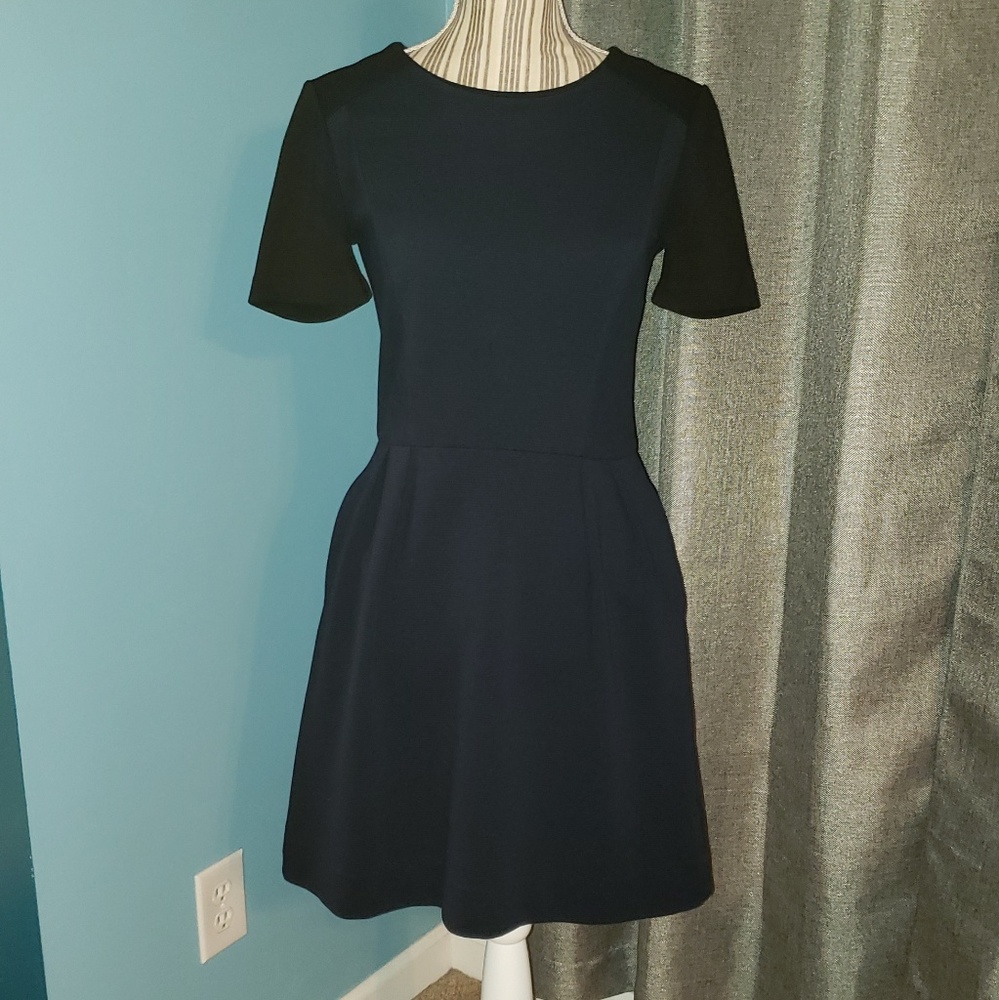 Madewell Dress - Black and Navy Size 4